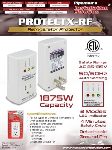 10 Pack 1800 Watts Refrigerator Voltage Protector Brownout Surge Appliance (New Model)