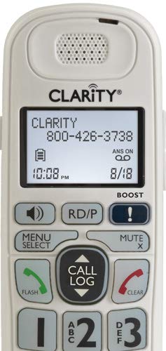 Clarity D714 Moderate Hearing Loss Cordless Phone with D704HS Expandable Handsets (D714 with (2) D704HS)