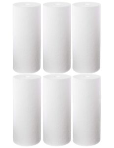 sdc-45-1020 10 x 4.5 inch 20 micron whole house sediment water filter cartridge compatible with w15-pr, hd-950, wfhd13001b, gxwh35f, gxwh30c, hf45-10blbk10pr - 6 pack