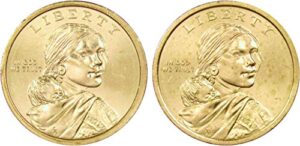 2012 p&d trade routes native american dollar 2 coin set bu uncirculated $1