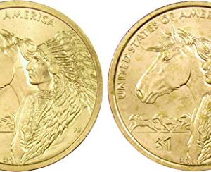 2012 P&D Trade Routes Native American Dollar 2 Coin Set BU Uncirculated $1