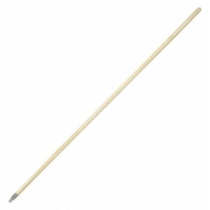 threaded broom handle, 60" l, wood (2 pieces)