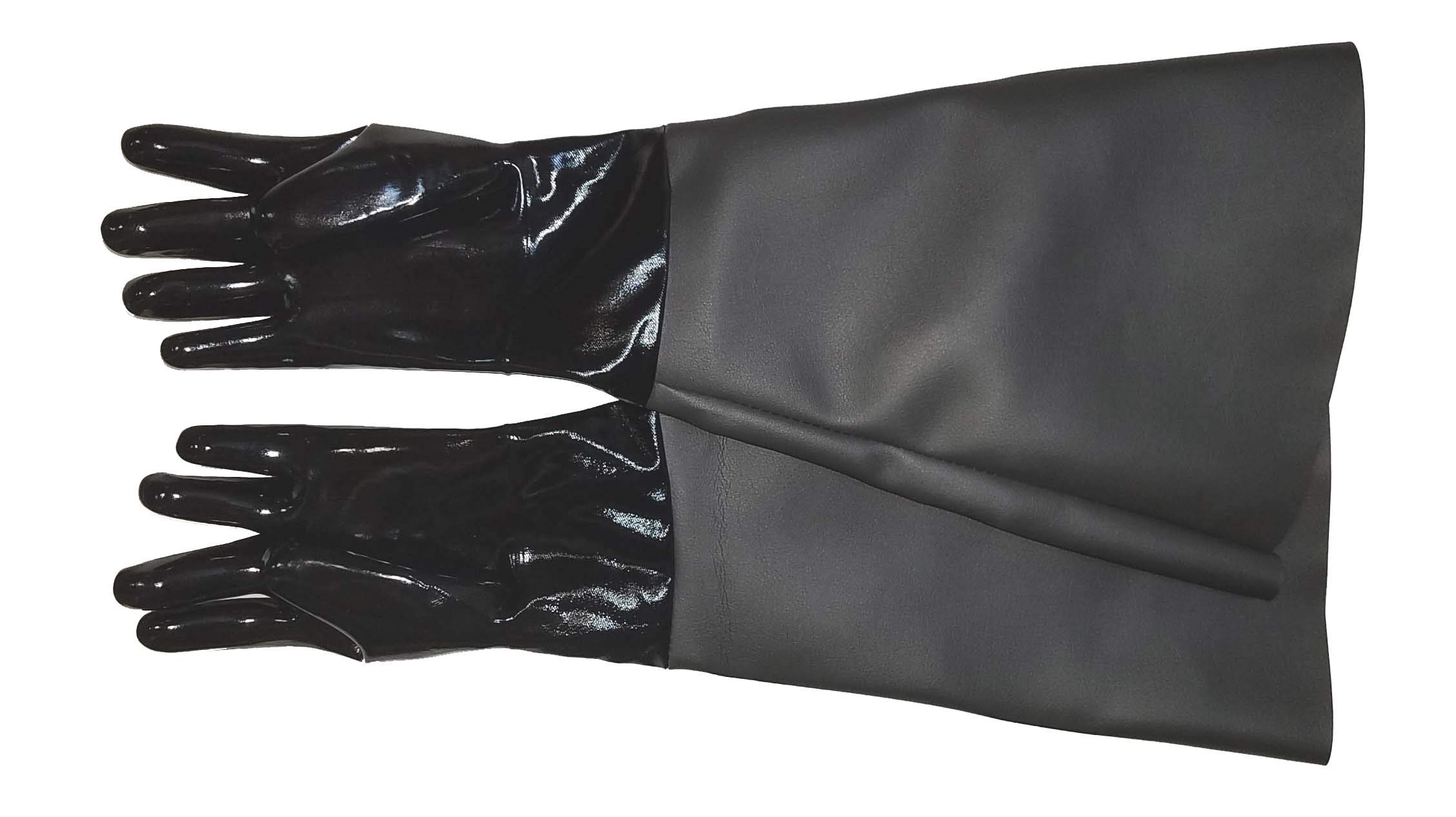 TUFF-Blast Neoprene Gloves for Sandblasting Sandblaster Sand Blast Cabinet - 7" x 26" Made in USA