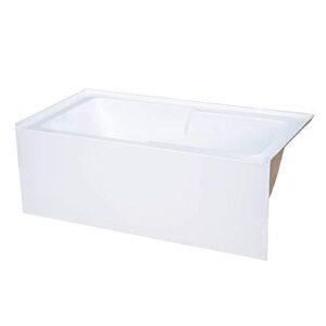 Swiss Madison Well Made Forever SM-AB549 Voltaire Alcove Tub 54" x 30" with Armrest in Glossy White