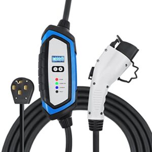 lectron nema 14-50 level 2 ev charger - 240v 32 amp with 21 ft extension cord & j1772 cable - for j1772 evs…