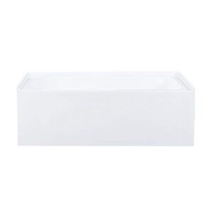 Swiss Madison Well Made Forever SM-AB542 Voltaire Alcove Tub with Armrest 60" x 32" in Glossy White