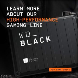 Western Digital 2TB Gaming Drive works with Playstation 4 Portable External Hard Drive - WDBDFF0020BBK-WESN