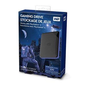 WD 4TB Gaming Drive works with Playstation 4 Portable External Hard Drive - WDBM1M0040BBK-WESN