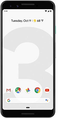 Pixel Phone 3-128GB - US Warranty - Clearly White - (Renewed)