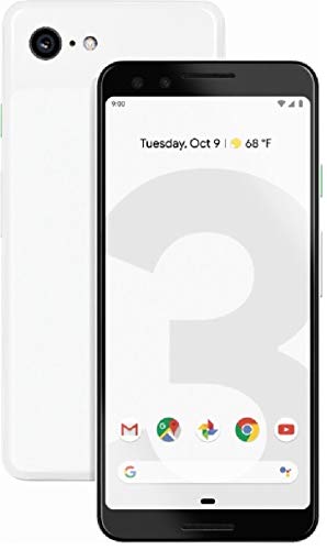 Pixel Phone 3-128GB - US Warranty - Clearly White - (Renewed)