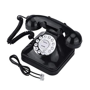 push button phone, 1960's vintage phones landline for home, antique desk phone telephones land line, retro telephone with rotary dialler