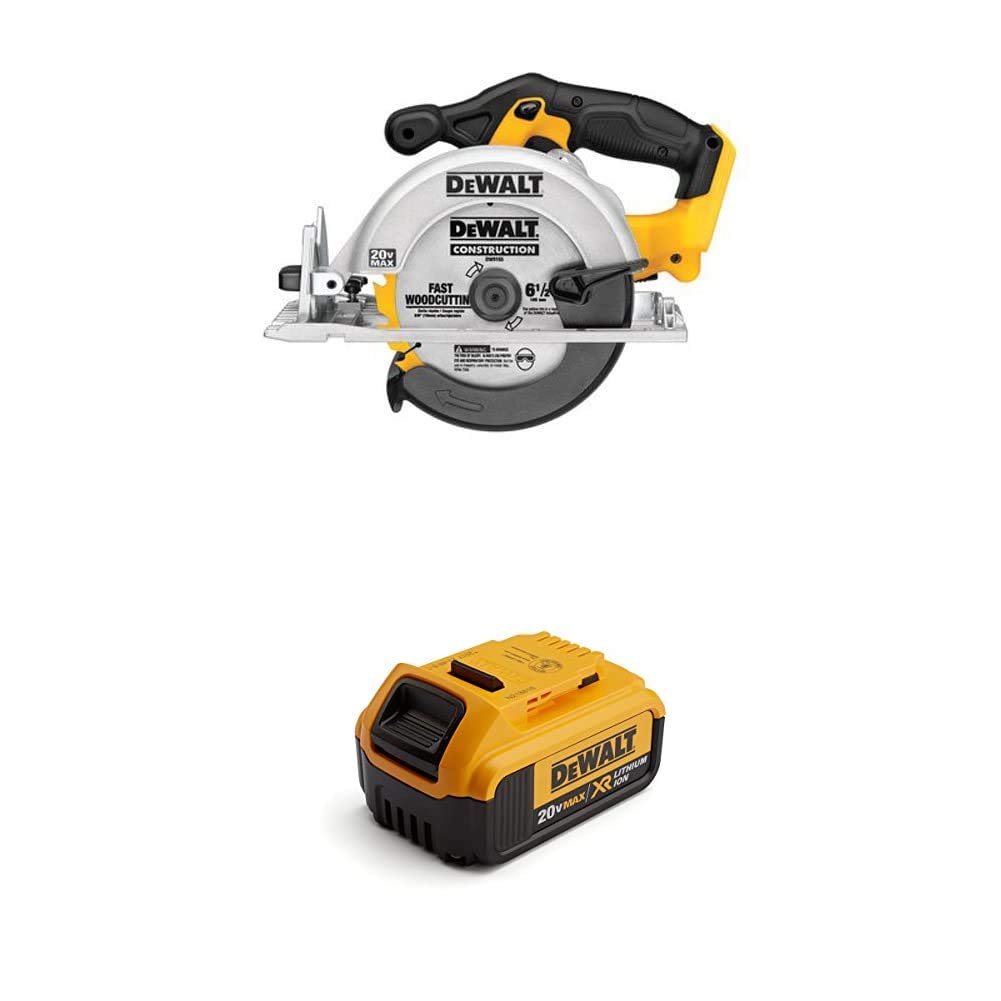 DEWALT DCS391B 20-Volt MAX Li-Ion Circular Saw, Tool Only with Premium XR Li-Ion Battery Pack