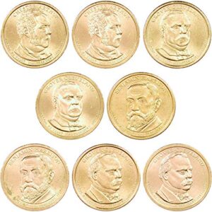 2012 p&d presidential dollar 8 coin set bu uncirculated mint state $1