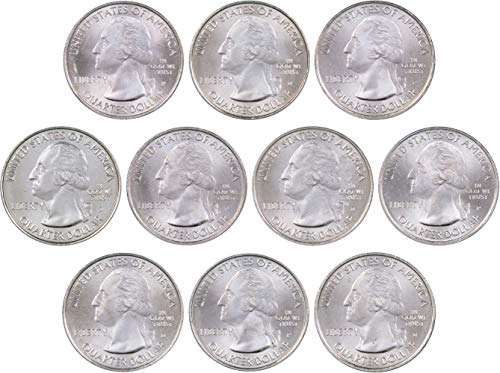 2012 P&D National Park Quarter 10 Coin Set Uncirculated Mint State 25c