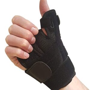 Thumb Brace with Wrist Support – Thumb Support for Tendonitis. Thumb Splint Thumb Stabilizer Brace Fits Left or Right Hands. Thumb Spica Splint Thumb and Wrist Brace or Hand Brace For Men & Women