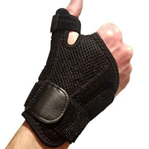 Thumb Brace with Wrist Support – Thumb Support for Tendonitis. Thumb Splint Thumb Stabilizer Brace Fits Left or Right Hands. Thumb Spica Splint Thumb and Wrist Brace or Hand Brace For Men & Women