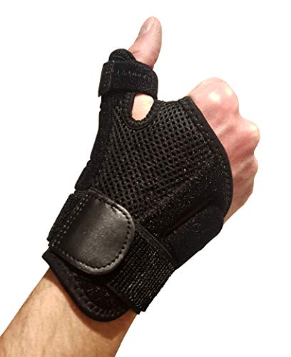 Thumb Brace with Wrist Support – Thumb Support for Tendonitis. Thumb Splint Thumb Stabilizer Brace Fits Left or Right Hands. Thumb Spica Splint Thumb and Wrist Brace or Hand Brace For Men & Women