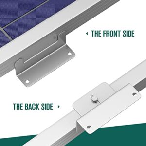 Houseables Solar Panel Mounting Brackets, Roof Panels Z Bracket, 2.5” x 1.5” x 3.9”, 4 Sets (16 Pc), Aluminum, Off Grid, Adjustable Mount Nuts & Bolts, Boat Accessories, Wind Generators, RVs, Trailers