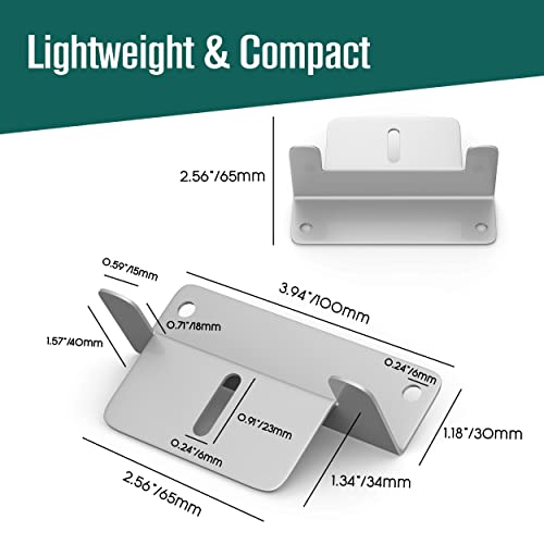 Houseables Solar Panel Mounting Brackets, Roof Panels Z Bracket, 2.5” x 1.5” x 3.9”, 4 Sets (16 Pc), Aluminum, Off Grid, Adjustable Mount Nuts & Bolts, Boat Accessories, Wind Generators, RVs, Trailers