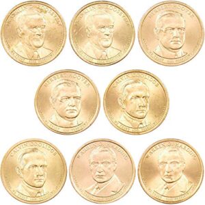 2014 p&d presidential dollar 8 coin set bu uncirculated mint state $1