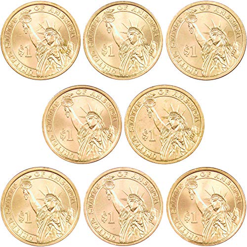 2014 P&D Presidential Dollar 8 Coin Set BU Uncirculated Mint State $1