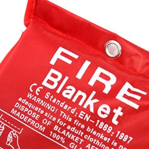 Parcil Distribution Large Fire Extinguisher Blanket. Chemical Free, No Mess, Easy to Store, Fire Extinguisher.