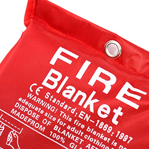Parcil Distribution Large Fire Extinguisher Blanket. Chemical Free, No Mess, Easy to Store, Fire Extinguisher.