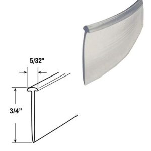 Gordon Glass Clear 3/4" Half-Round Type Shower Door Bottom Seal and Sweep - 36 in Long