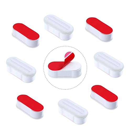 Toilet Seat Bumpers 8 Pack Universal Bidet Seat Spacers Attachment Replacement Stabilizers Strong Adhesive for WC Cover