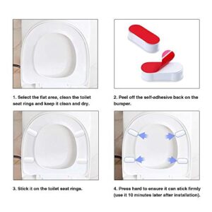 Toilet Seat Bumpers 8 Pack Universal Bidet Seat Spacers Attachment Replacement Stabilizers Strong Adhesive for WC Cover