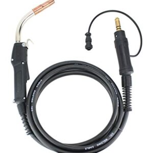 250 Amp MIG Torch Compatible with Lincoln/Tweco - 12 Feet Cable - Two-Pin Signal Connector