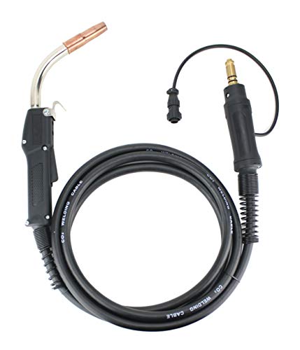 250 Amp MIG Torch Compatible with Lincoln/Tweco - 12 Feet Cable - Two-Pin Signal Connector