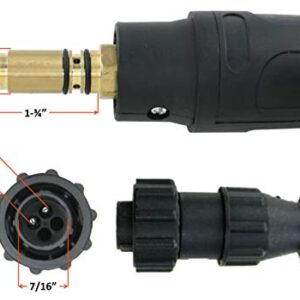 250 Amp MIG Torch Compatible with Lincoln/Tweco - 12 Feet Cable - Two-Pin Signal Connector