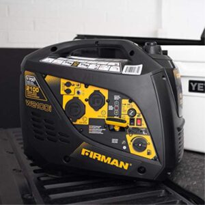 firman w01784 portable generator, gas, recoil-start with parallel kit, 2100/1700-watt - quantity 1