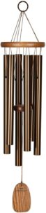 woodstock wind chimes amazing grace chime medium (24'') bronze wind chime inspirational and memorial gifts wind chimes for outside patio home or garden decor christmas gifts (agmbr)