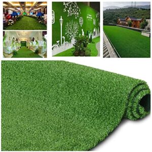 · petgrow · artificial grass turf lawn 7ftx12ft,economy indoor outdoor synthetic grass mat 0.4inch pile height, backyard patio garden balcony rug, rubber backing/drainage holes,customized sizes