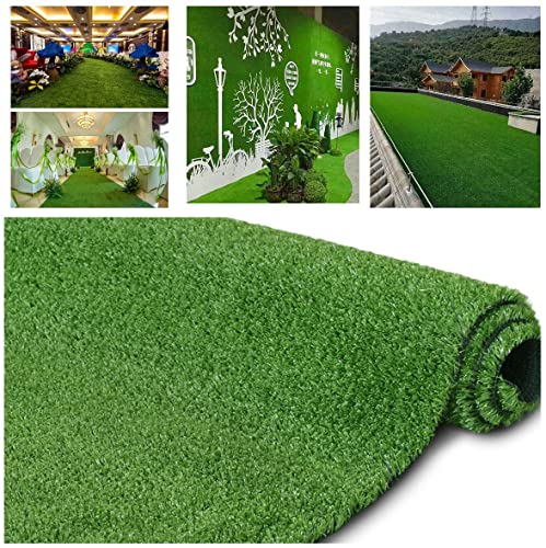 · Petgrow · Artificial Grass Turf Lawn 7FTX12FT,Economy Indoor Outdoor Synthetic Grass Mat 0.4inch Pile Height, Backyard Patio Garden Balcony Rug, Rubber Backing/Drainage Holes,Customized Sizes