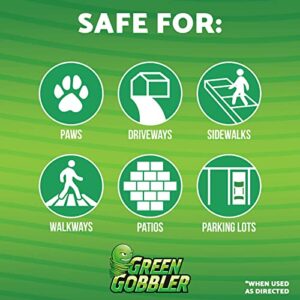 Green Gobbler Pet Safe Ice Melt Effective to -15° Fahrenheit | 35lb Pail | Fast Acting Treatment | Magnesium Chloride Ice Melt Pellets | No Concrete Damage