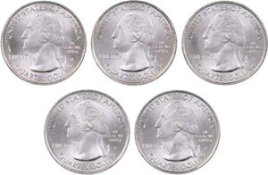 2012 p national park quarter 5 coin set uncirculated mint state 25c collectible