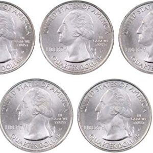 2012 P National Park Quarter 5 Coin Set Uncirculated Mint State 25c Collectible