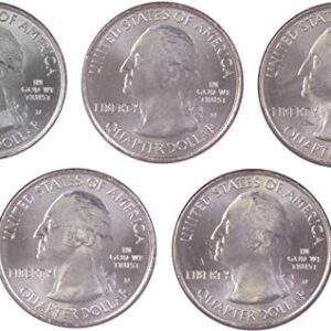 2011 D National Park Quarter 5 Coin Set Uncirculated Mint State 25c Collectible