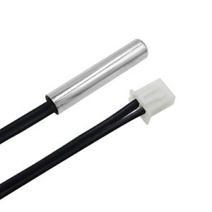 Bolsen 10pcs 50cm NTC Thermistor Temperature Waterproof Probe Wire 10K 1% 3950 W1209 W1401 Cable Sensor