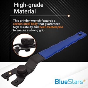 BlueStars SEWA20 Adjustable Lock-nut Grinder Wrench Exact Fit For Dewalt Bosch & other Grinders (10-30mm)