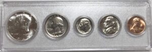1965 p us silver special mint set hard holder john f. kennedy proof