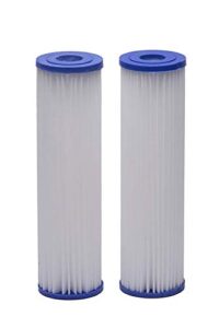 cfs – 2 pack pleated whole home replacement water filter cartridges compatible with epw2p models – remove bad taste & odor – whole house replacement water filter cartridge- white