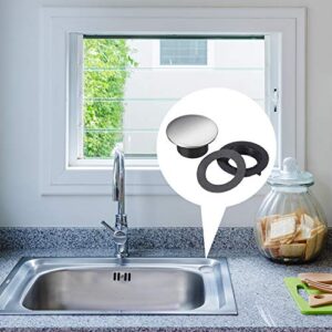 Sink Tap Hole Cover Kitchen Faucet Hole Cover Stainless Steel (0.87 Inch in Height)