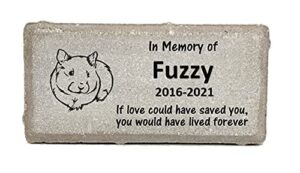 guinea pig memorial stone - real stone personalized by florida-funshine - ilcsy