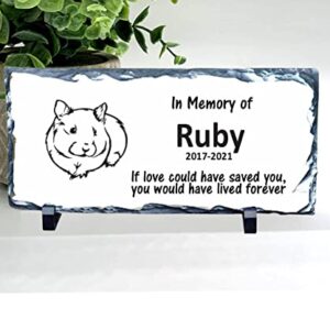 Guinea Pig Memorial Stone - Real Stone Personalized by Florida-Funshine - ILCSY