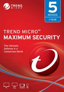 trend micro maximum security, 5 user [key code]
