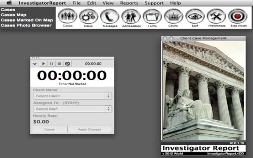 Detective Client Management Software - Investigator Report (MAC/WIN)